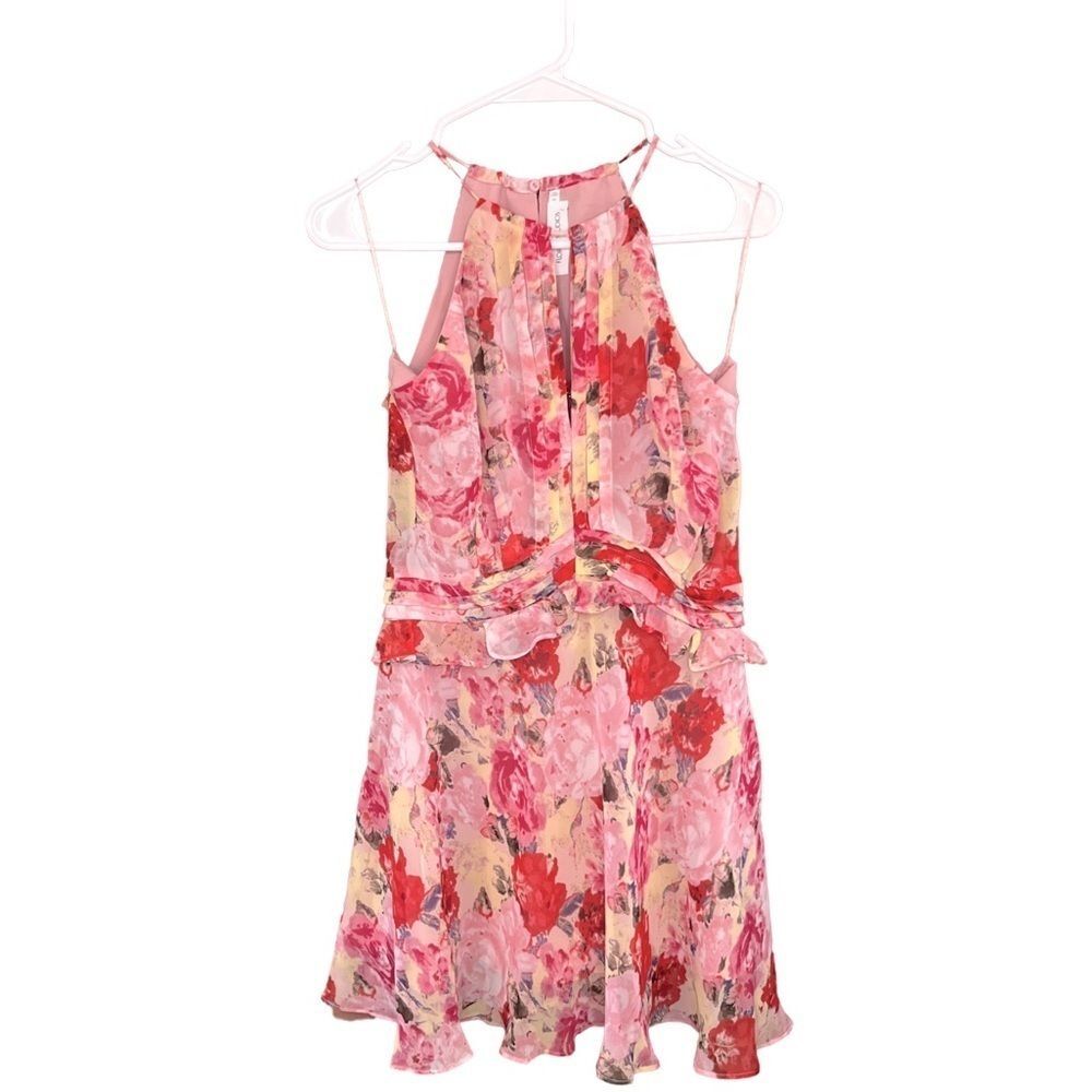 FLORET STUDIOS Floral Ruffle Waist Dress